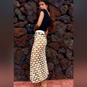 Zara limited edition mesh midi skirt you cannot miss